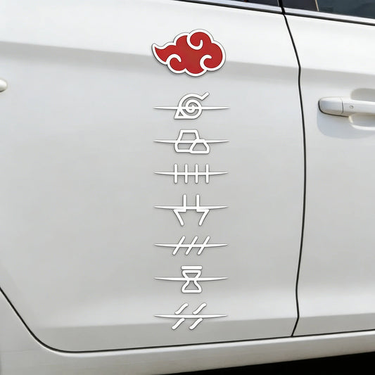 Naruto Akatsuki Kanji Font Anime Car Decal – Vinyl Bumper & Window Sticker