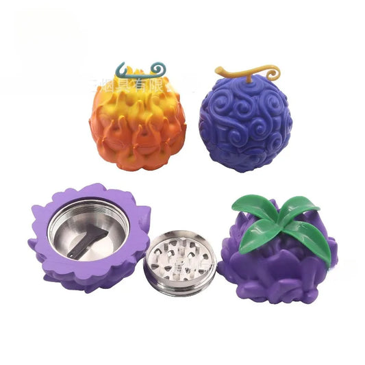 One Piece Devil Fruit Grinder - 3-Layer Zinc Alloy Crusher