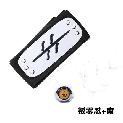 Naruto Akatsuki Cosplay Prop Set – Ninja Ring, Headband, Kunai & Accessory Bundle