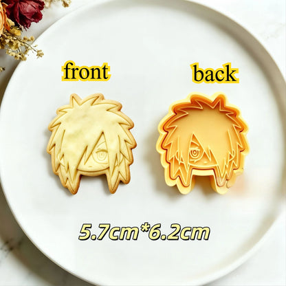 Naruto Anime Character Cookie Cutters & Biscuit Molds – DIY Baking Stamp Set