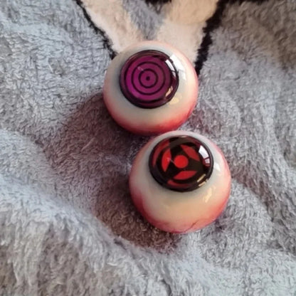 Naruto Sharingan & Rinnegan Eyeball Prop – Realistic Anime Display Sphere