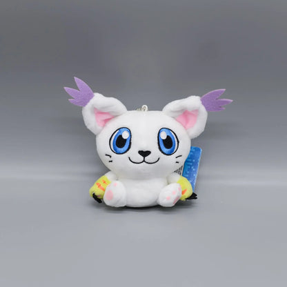 Digimon Adventure Plush Keychain – Classic Anime Mascot Character Pendant
