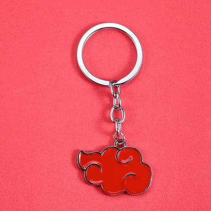 Naruto Akatsuki Red Cloud Necklace – Anime Konoha Pendant & Cosplay Jewelry Collection