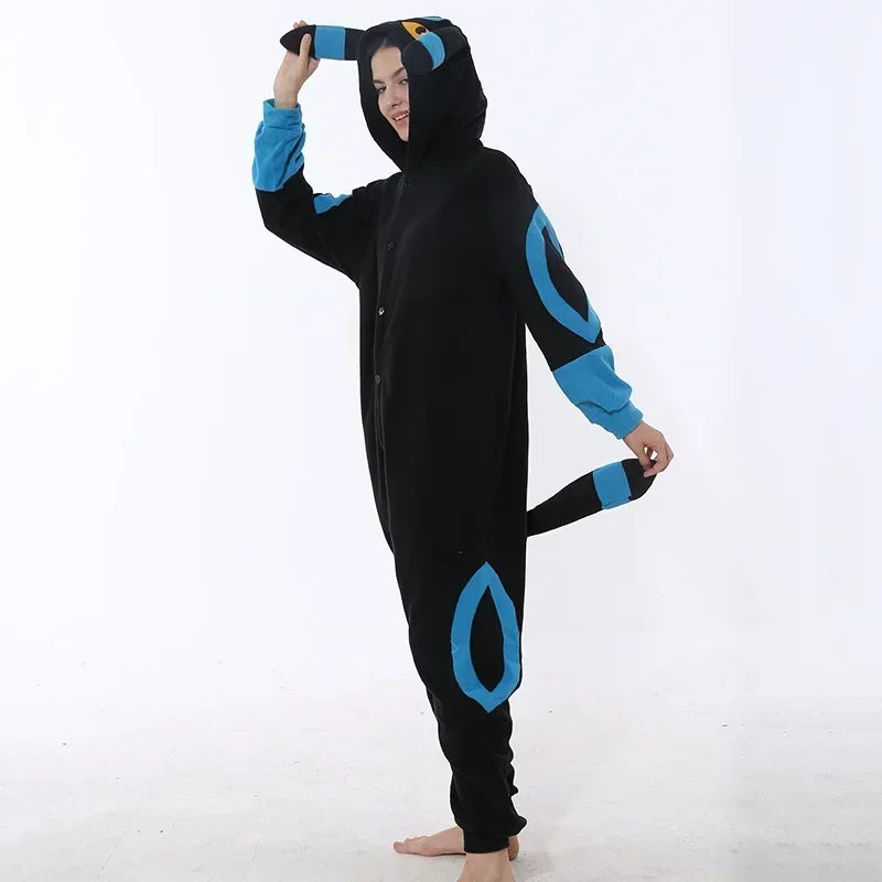Pokemon Adult Cosplay Kigurumi Onesie – Anime Fleece Pajamas Jumpsuit