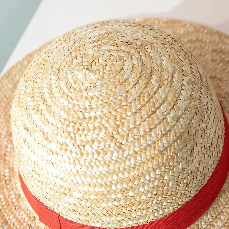 One Piece Luffy Classic Straw Hat – Anime Cosplay Sun Cap & Costume Accessory