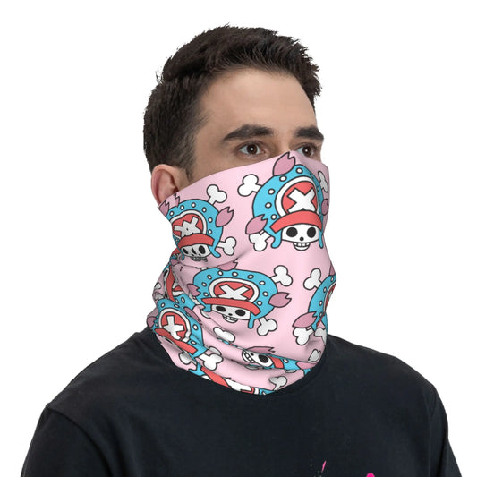 One Piece Tony Tony Chopper Bandana Neck Gaiter – Multi-Use Balaclava Face Mask