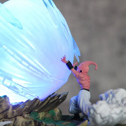 Dragon Ball Z Goku vs Kid Buu Battle Statue – 15cm Spirit Bomb Action Figure Scene Model