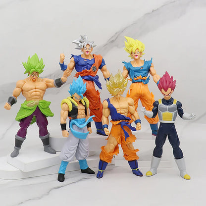 Dragon Ball Z Super Saiyan Action Figures – 18cm Collectible PVC Battle Models (Goku, Vegeta, Broly)