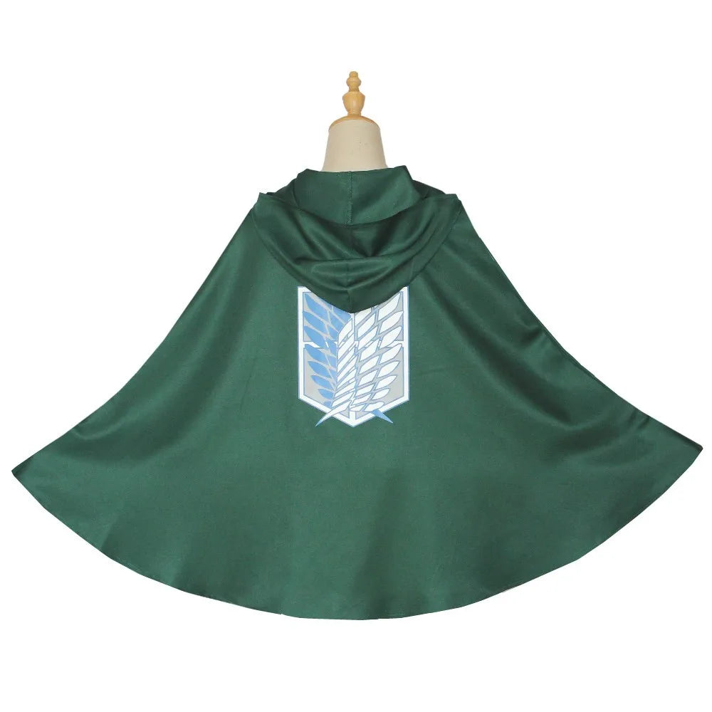 Attack on Titan Scouting Legion Cosplay Cloak – Anime Survey Corps Green Cape
