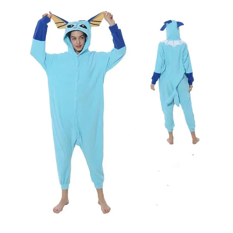 Pokemon Adult Cosplay Kigurumi Onesie – Anime Fleece Pajamas Jumpsuit