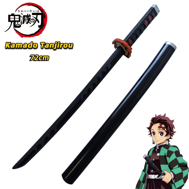 72cm Demon Slayer PU Katana – Safe Anime Cosplay Prop Sword & Replica