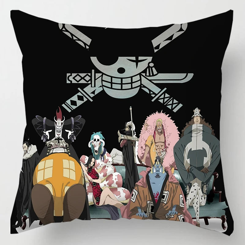 One Piece Anime Plush Square Throw Pillow Cover – 18"x18" (45x45 cm)
