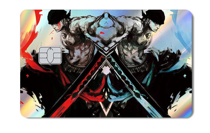 One Piece Holographic Laser Credit Card Skin – Anime Debit & Transit Card Sticker