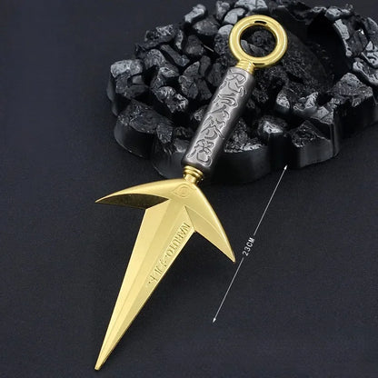 Naruto Minato Flying Thunder God Kunai – Rotatable Metal Ninja Weapon Replica