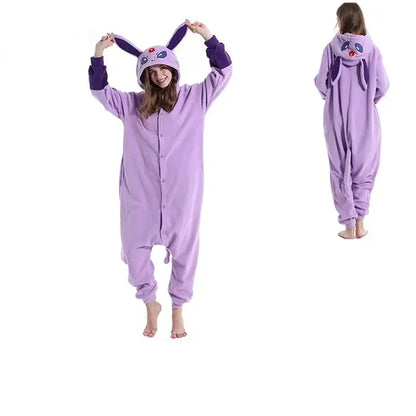 Pokemon Adult Cosplay Kigurumi Onesie – Anime Fleece Pajamas Jumpsuit