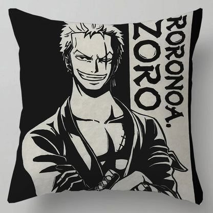 One Piece Anime Plush Square Throw Pillow Cover – 18"x18" (45x45 cm)