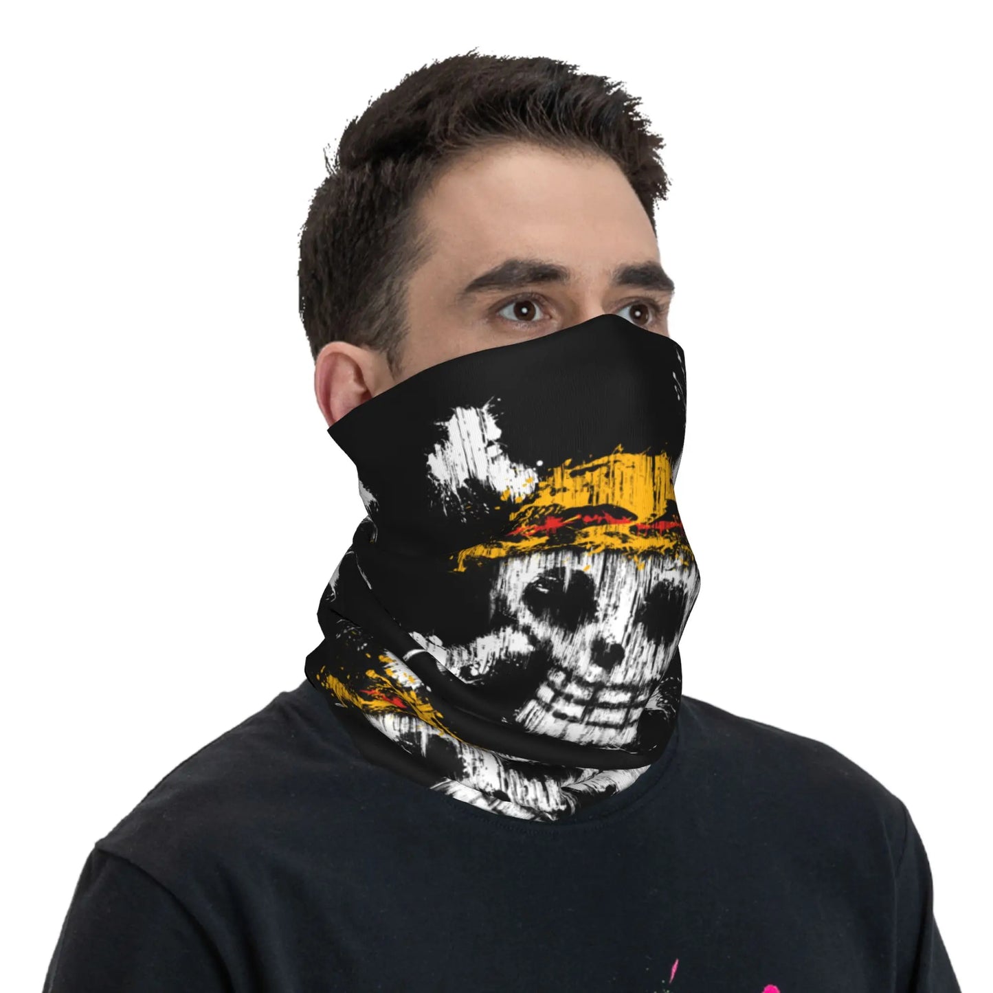 One Piece Anime Bandana Neck Gaiter – Seamless Balaclava Face Mask Scarf