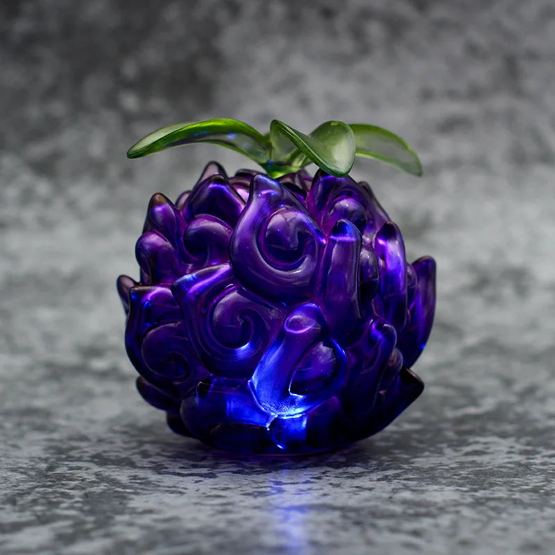 One Piece Devil Fruit Figure - Anime Rubber & Dark Burning Fruit Model