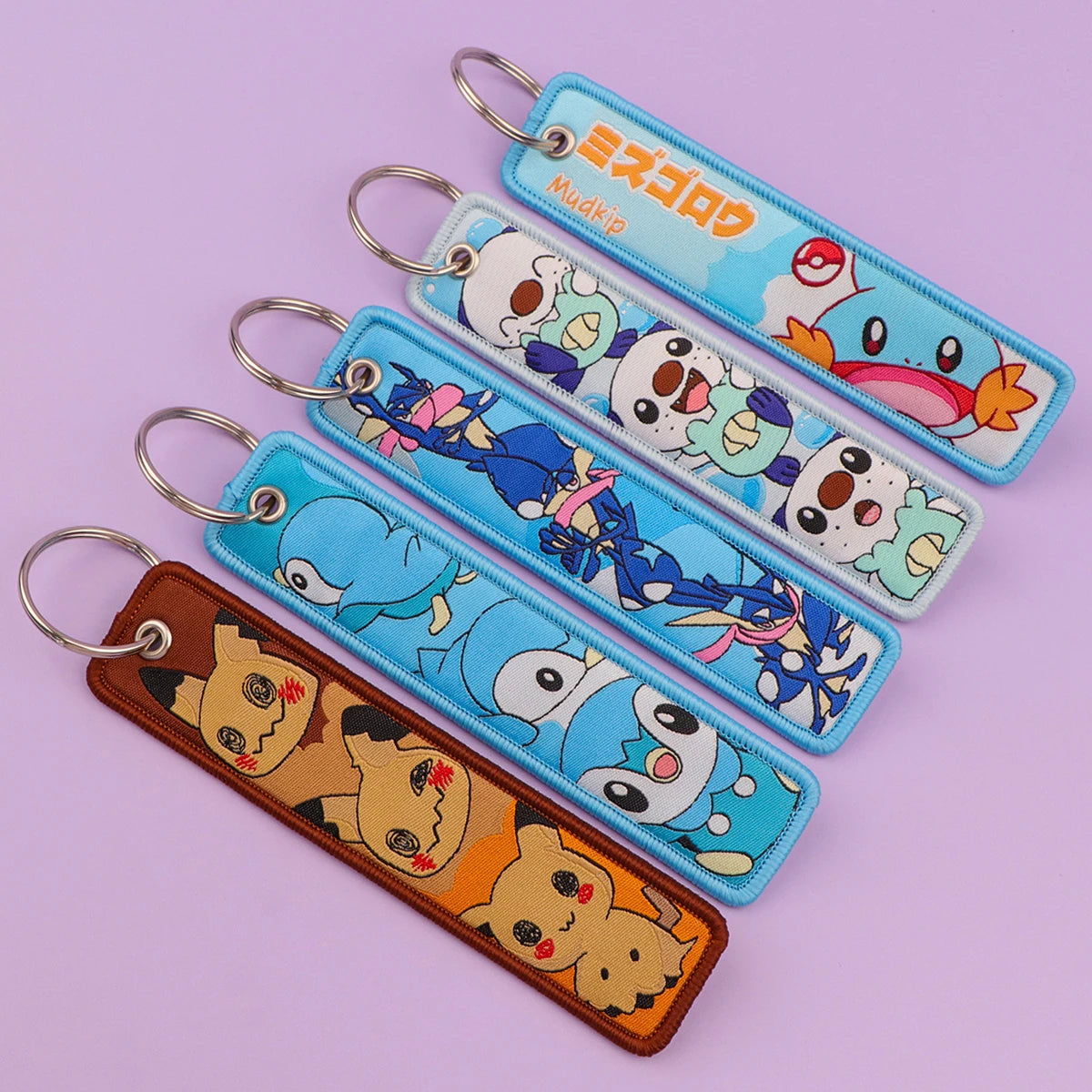 Pokémon Embroidered Double-Sided Jet Tag Keychain