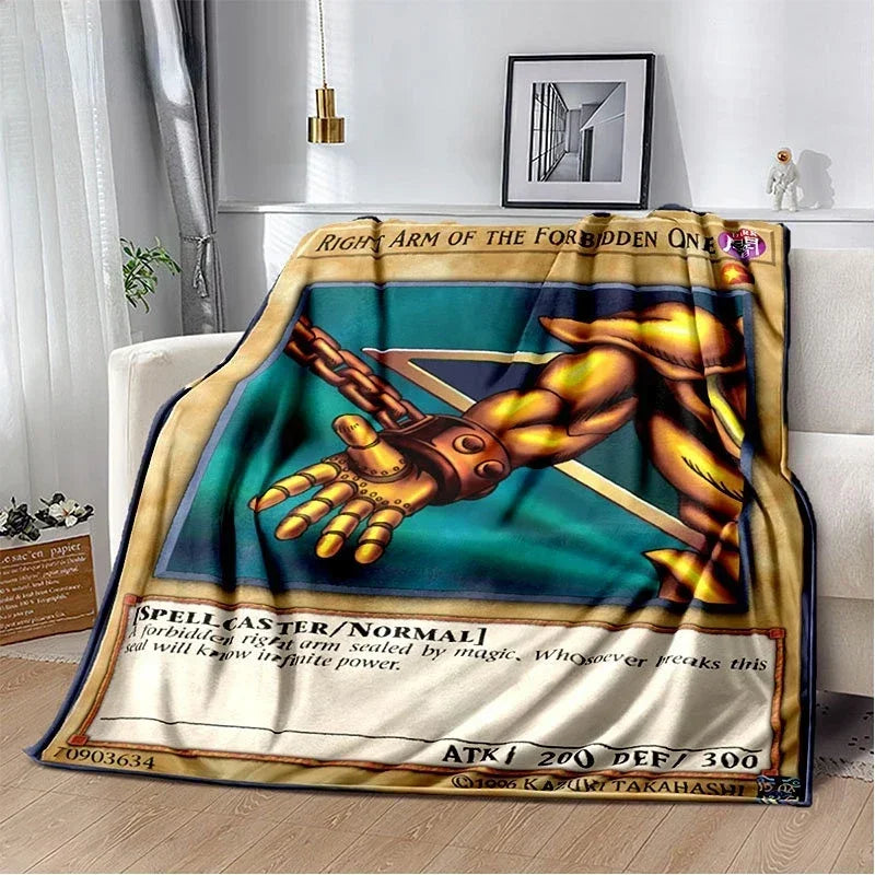 Yu-Gi-Oh! TCG Card Art Throw Blanket – Ultra-Soft Anime Fleece Bedspread