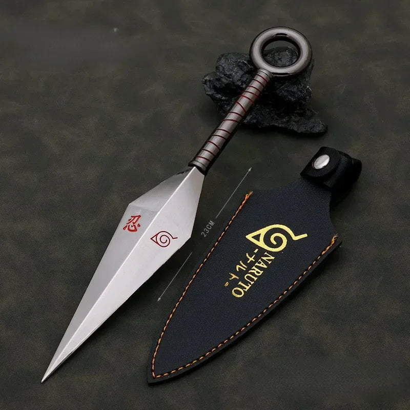 Naruto Minato Flying Thunder God Kunai – Rotatable Metal Ninja Weapon Replica