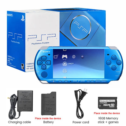 Sony PSP 3000 Handheld Console (PSP-3006) – Retro PlayStation Portable (Refurbished) + Free Games