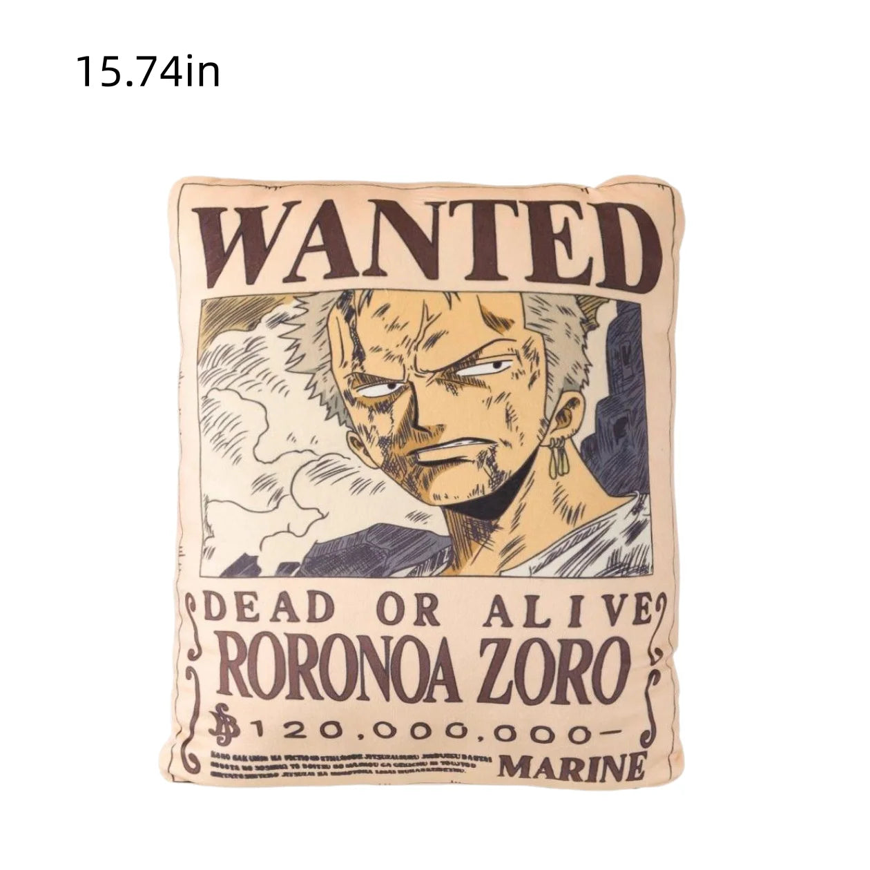 One Piece Wanted Poster Plush Pillow & Home Cushion