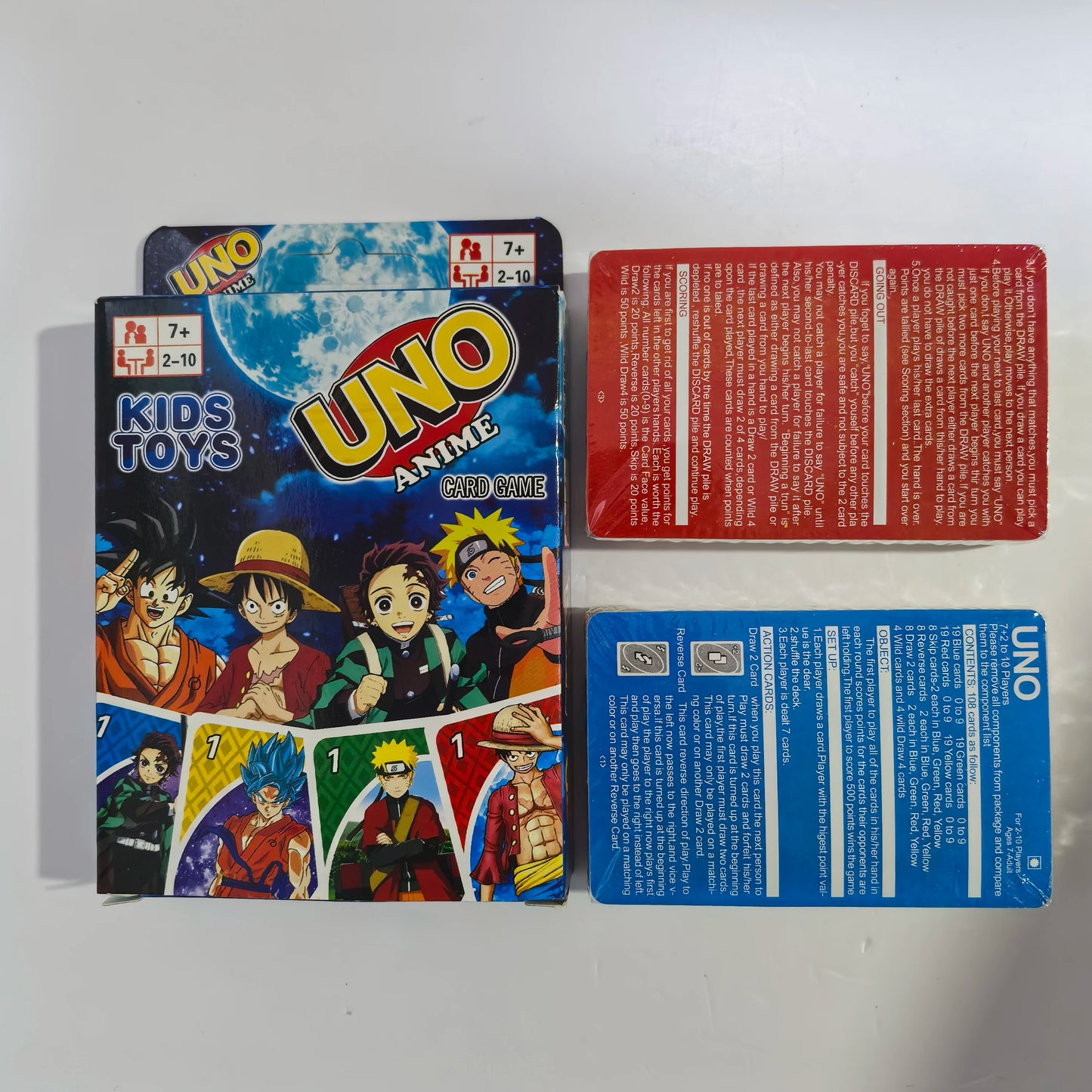Anime UNO Card Game Collection – Special Edition Family Party Board Game