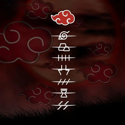 Naruto Akatsuki Kanji Font Anime Car Decal – Vinyl Bumper & Window Sticker