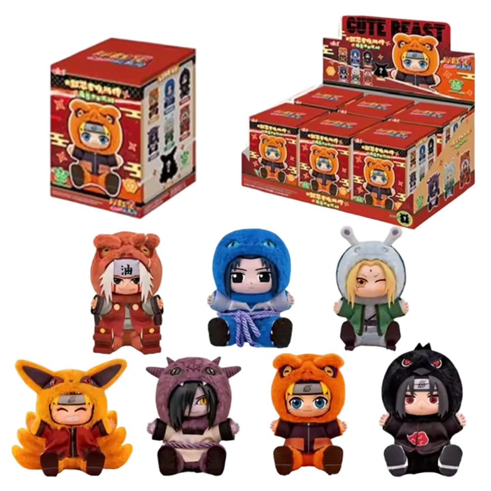 Naruto Sit-In Party Cute Plush Figure – Authentic TOPTOY Anime Plush Toy