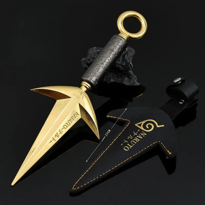 Naruto Minato Flying Thunder God Kunai – Rotatable Metal Ninja Weapon Replica