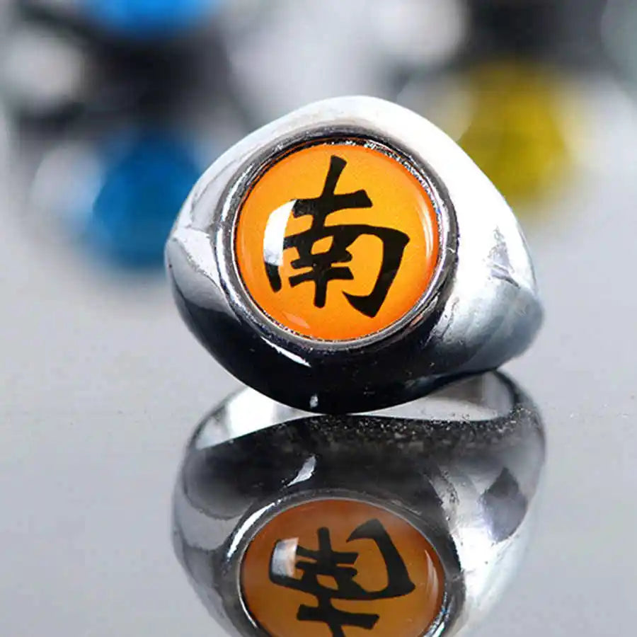 Akatsuki members metal rings set in premium red-lined gift box - Shinobi Domain