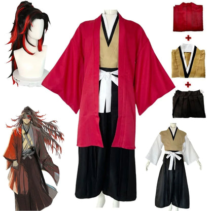 Demon Slayer Yoriichi Tsugikuni Cosplay Costume – Kimono & Wig Set