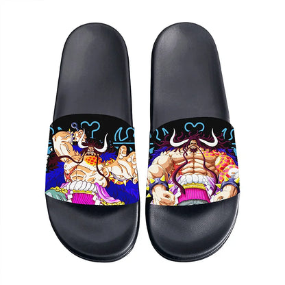 One Piece Anime Non-Slip Slide Sandals – EVA Indoor & Outdoor Slides