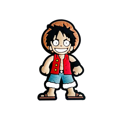 One Piece Anime PVC Clog Shoe Charms – Luffy, Zoro, Chopper & Crew Accessories