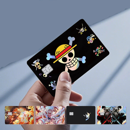 One Piece Holographic Laser Credit Card Skin – Anime Debit & Transit Card Sticker