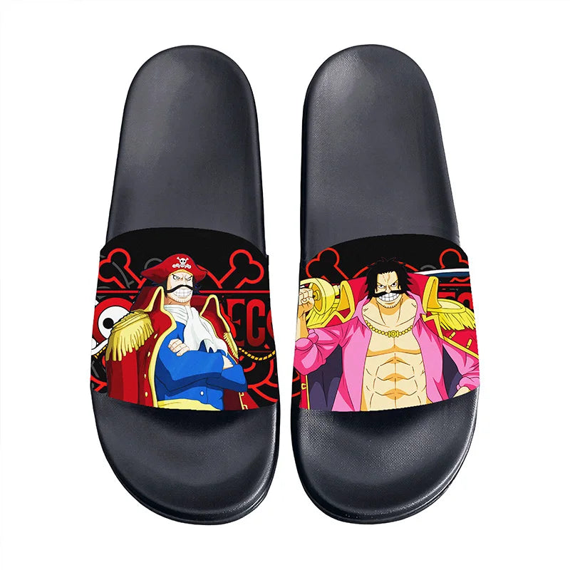 One Piece Anime Non-Slip Slide Sandals – EVA Indoor & Outdoor Slides