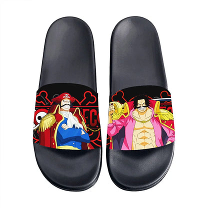 One Piece Anime Non-Slip Slide Sandals – EVA Indoor & Outdoor Slides