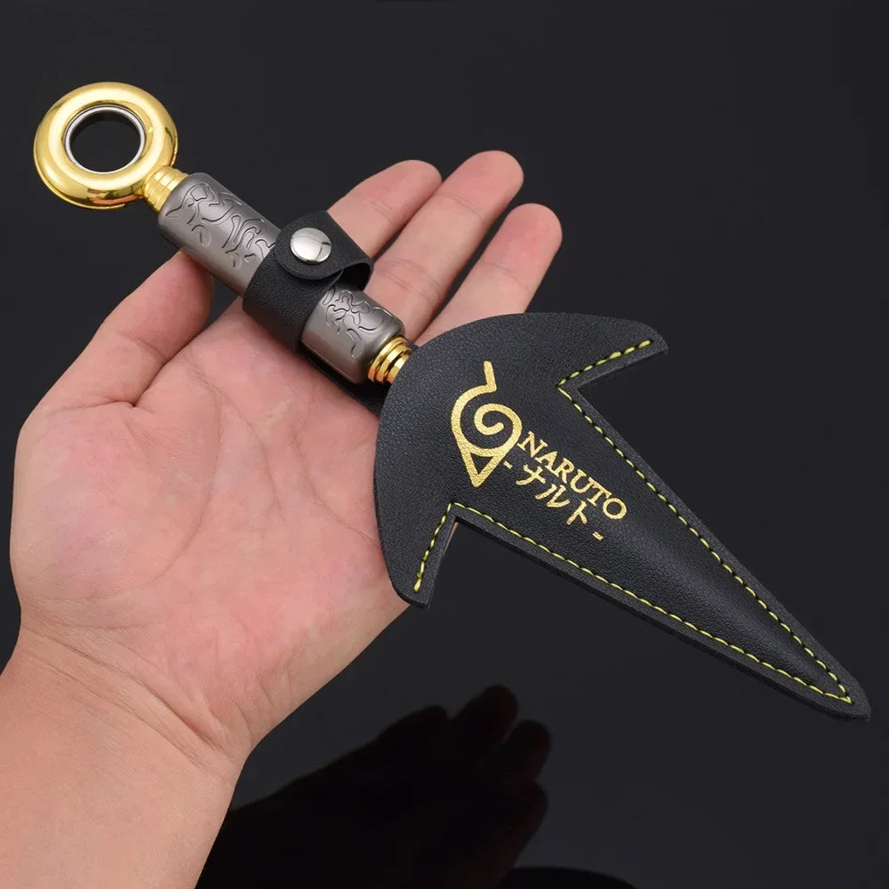 Naruto Minato Flying Thunder God Kunai – Rotatable Metal Ninja Weapon Replica