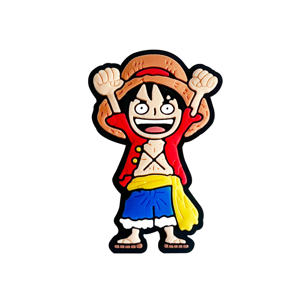 One Piece Anime PVC Clog Shoe Charms – Luffy, Zoro, Chopper & Crew Accessories