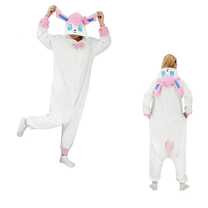 Pokemon Adult Cosplay Kigurumi Onesie – Anime Fleece Pajamas Jumpsuit