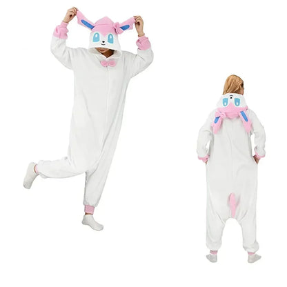 Pokemon Adult Cosplay Kigurumi Onesie – Anime Fleece Pajamas Jumpsuit