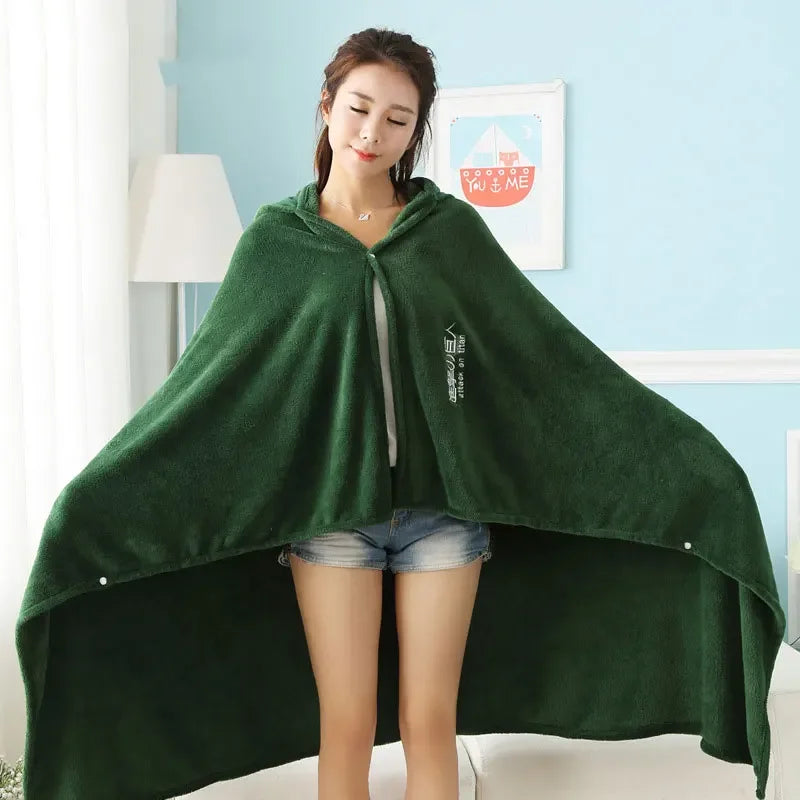 Attack on Titan Survey Corps Blanket Cloak – Kawaii Anime Fleece Cosplay Hoodie