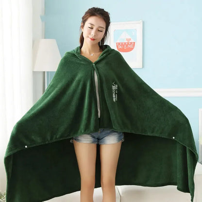 Attack on Titan Survey Corps Blanket Cloak – Kawaii Anime Fleece Cosplay Hoodie