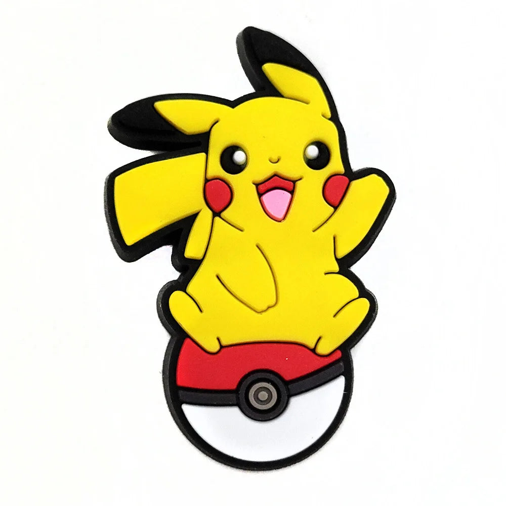 Pokémon PVC Clog Shoe Charms – Cartoon Pikachu & Monster Ball Accessories