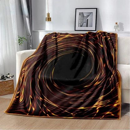 Yu-Gi-Oh! TCG Card Art Throw Blanket – Ultra-Soft Anime Fleece Bedspread