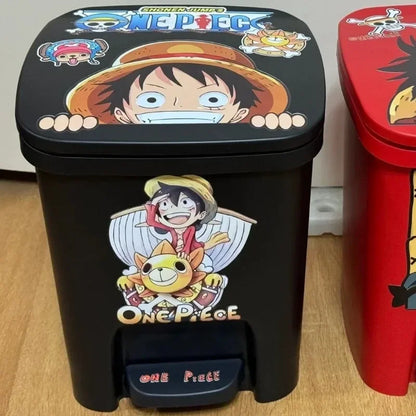 One Piece Anime Large Trash Can – Luffy & Zoro Heavy-Duty Wastebin