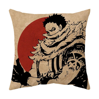 One Piece Anime Plush Square Throw Pillow Cover – 18"x18" (45x45 cm)