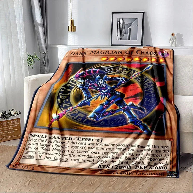 Yu-Gi-Oh! TCG Card Art Throw Blanket – Ultra-Soft Anime Fleece Bedspread