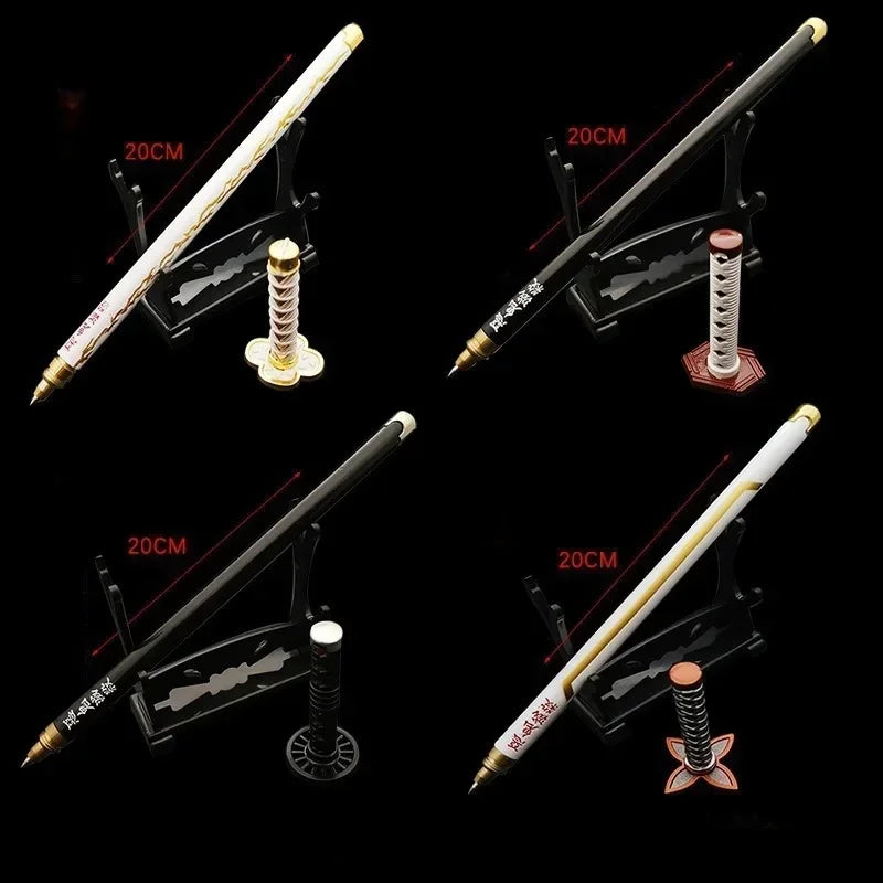 Demon Slayer Nichirin Katana Mini Gel Pen – 20cm Alloy Metal Sword Replica